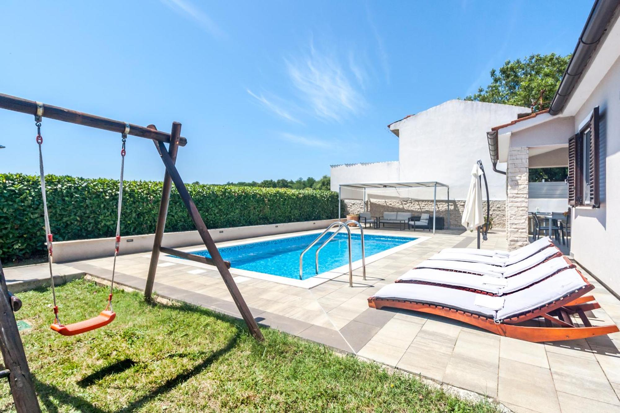 Villa Gortan - Pool House For 7 Guests Near Pula Istria - Ferienhaus Istrien Marčana Esterno foto